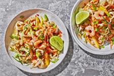 Prawn satay noodle salad