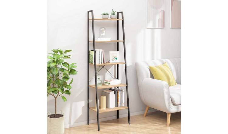 Walplus Standing Shelf - Black - 56 x 35 x 174 cm