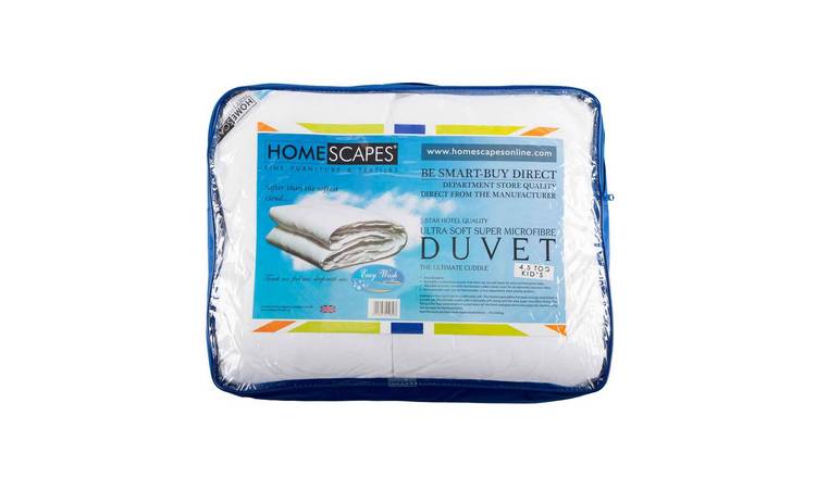 Homescapes Super Microfibre 4.5 Tog Child Duvet