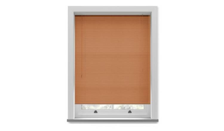New Edge Blinds Cherry Wood PVC Venetian Blind 25mm Slats - 80cm x 152cm