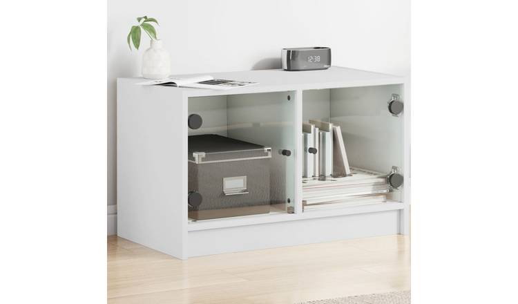 Walplus Engineered Wood TV Cabinet - White - 68 x 37 x 42 cm