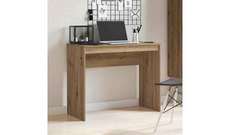 Walplus Engineered Wood Desk - Oak - 90 x 40 x 72 cm