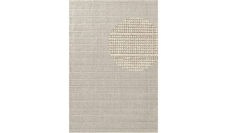 Ted Baker White Camden Parker Striped Rug - 80 x 150cm