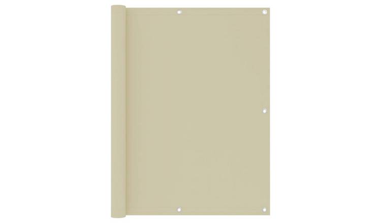 Walplus Polyester Oxford Balcony Screen - Cream - 120 x 600 cm