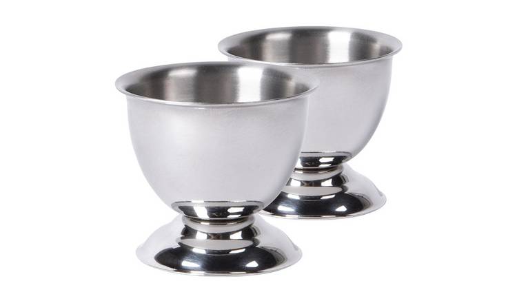 Argon Tableware Stainless Steel Egg Cup - Pack of 2