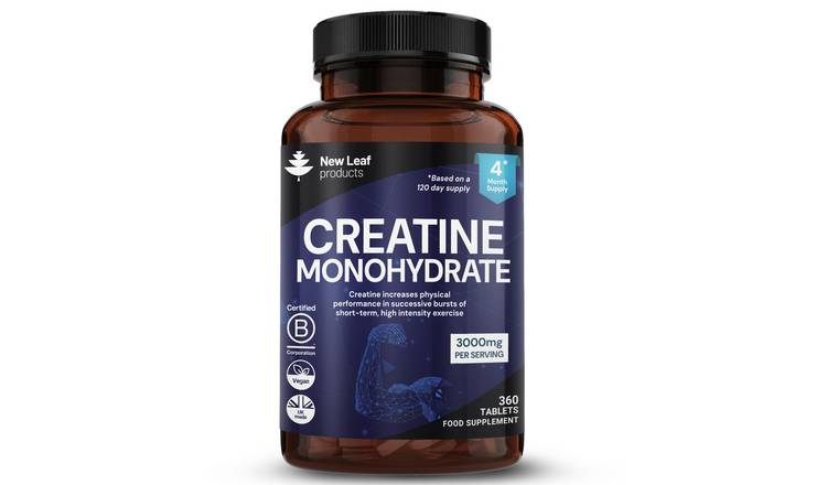 New Leaf Creatine Monohydrate 3000mg - 360 Tablets