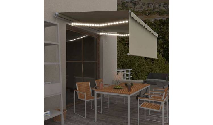 Walplus Electric Polyester Retractable - Cream - 400 x 300 cm - 400 x 120 cm