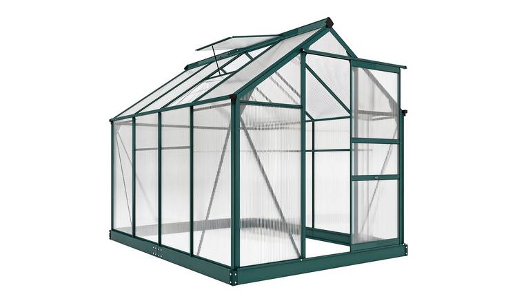 Outsunny Aluminium Frame Greenhouse - Dark Green
