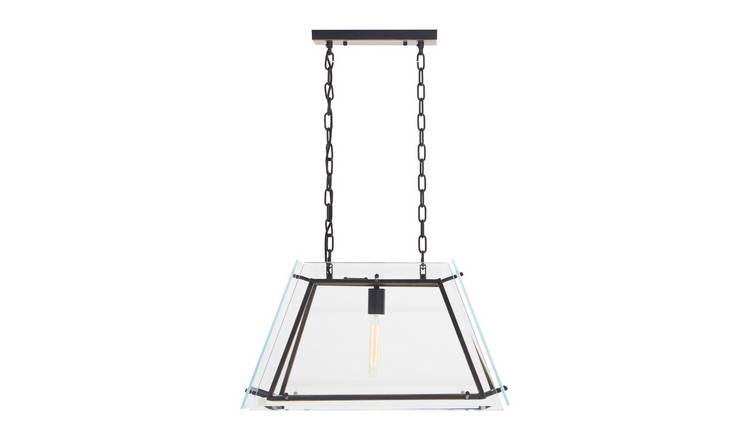 Orsina Palasso Metal And Glass Pendant Light - Black And Gold