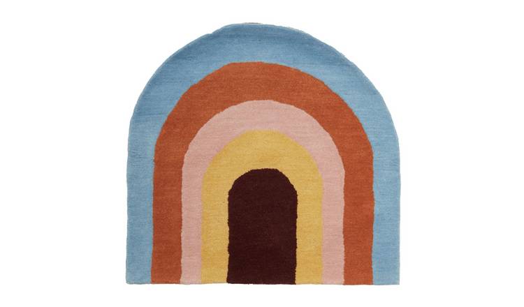 Orsina Assorted Kids Rainbow Rug - 88 x 90cm