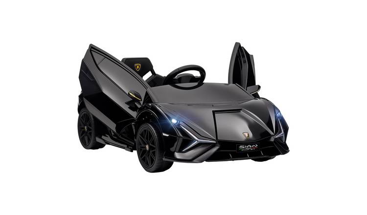 HOMCOM Lamborghini Sian Licensed 12V Remote Control Kids Electric Car - Black