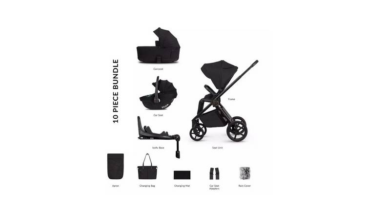 Venicci Claro 2 Travel System with Tiago 360 ISOFIX Base - Beige/Noir