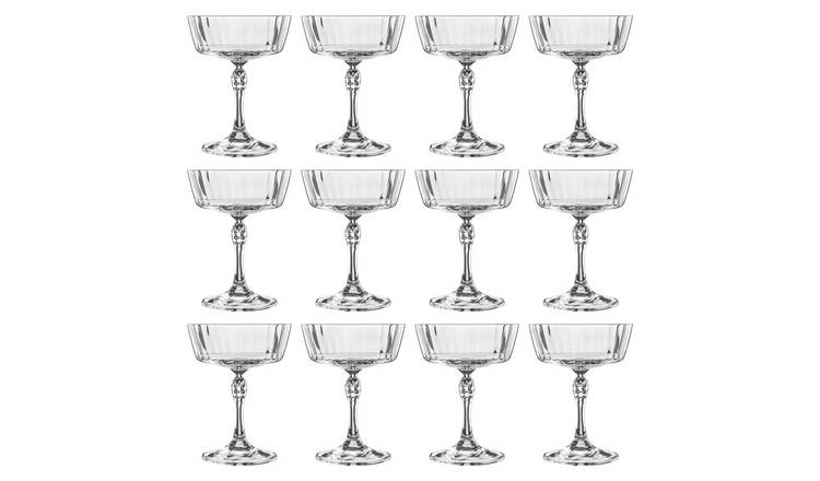Bormioli Rocco America '20s Cocktail Saucers - 275ml - Clear - Pack of 12