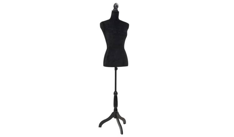 Walplus Steel Ladies Bust Display Female Mannequin Female Dress Form - Black