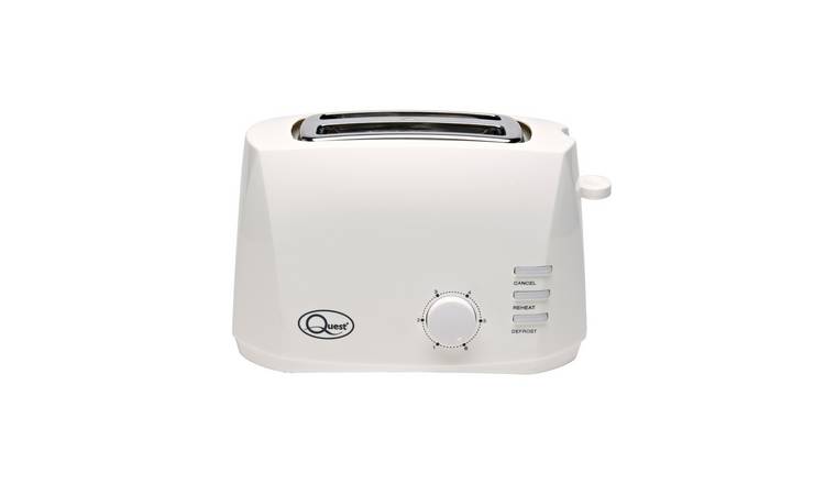 Quest 2 Slice Wide Slot Toaster - White