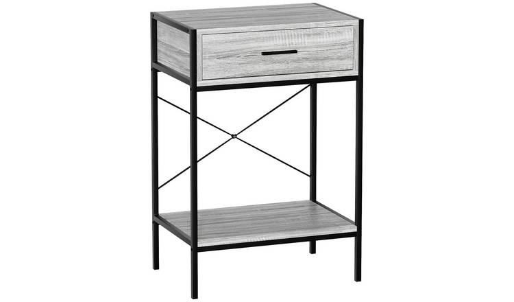 Vida Designs Brooklyn 1 Drawer Console Table - Grey
