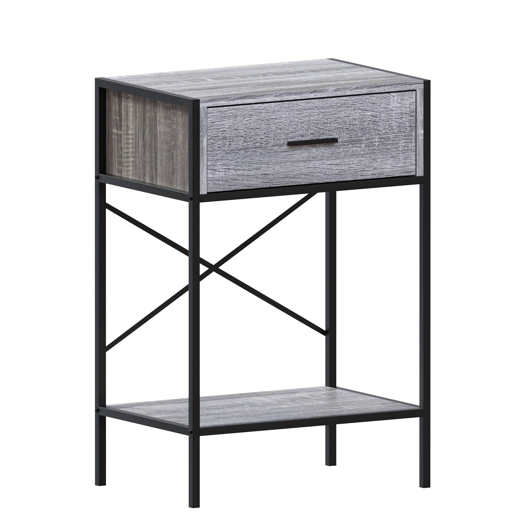 Vida Designs Brooklyn 1 Drawer Console Table - Grey - Image 6