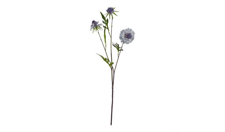 Hill Interiors The Natural Garden Scabious Stem Artificial Plant - Blue