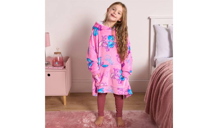 OHS Kids Stitch Hoodie Blanket - One Size - Pink