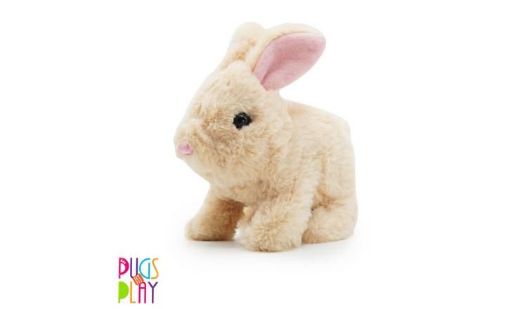Pugs at Play Hopping Club Interactive Jumping Rabbit Plush Toy - Cookie