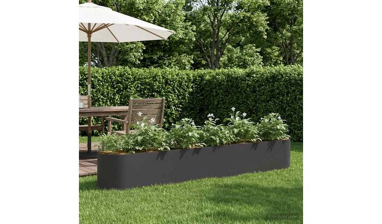 Walplus Raised Garden Bed - Black - 280 x 40 x 40 cm