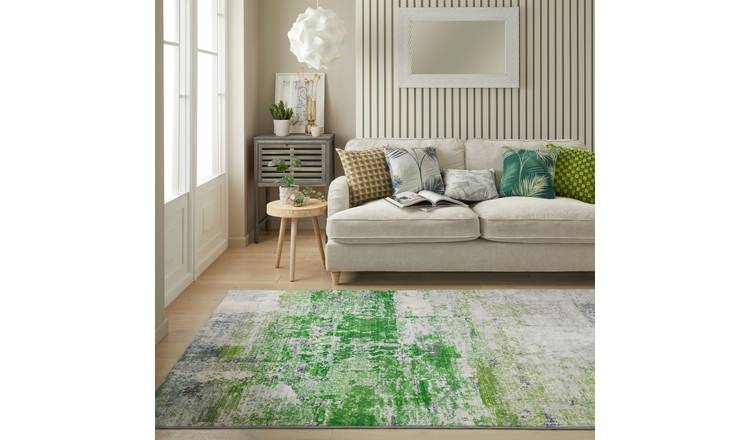 Mega Flooring Green Modern Abstract Rug - 160 x 230cm