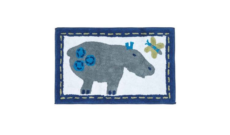 Homescapes Cotton Tufted Hippo Children Rug
