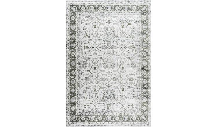 The Rugs Green Montana Bordered Rug - 200 x 290cm