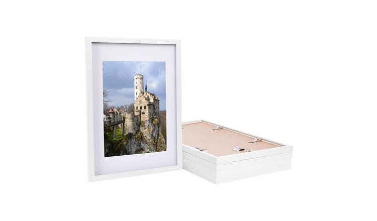 Nicola Spring Photo Frames - A3 with Mount - Set of 5 - White