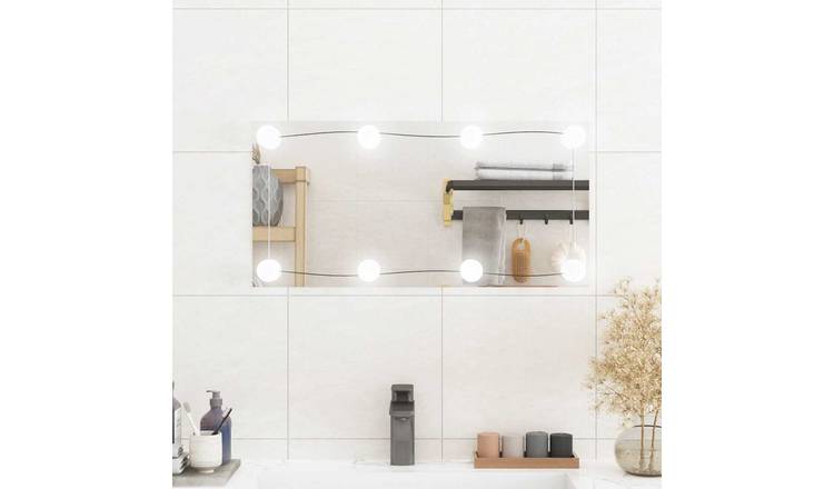 Walplus LED Wall Mirror - Silver - 30 x 60 cm