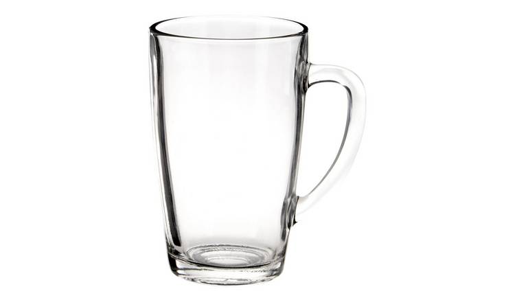 Orsina Euri Tall Glass Mug Set of 4 – Clear