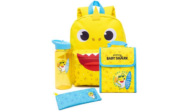 Baby Shark Kids Unisex 4 Piece Backpack Set - Multicoloured