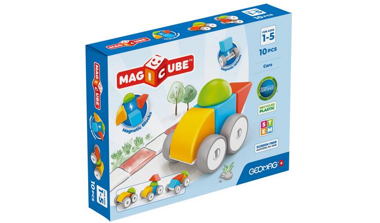 Geomag Magicube Recycled Blocks Cars - 10 Piece