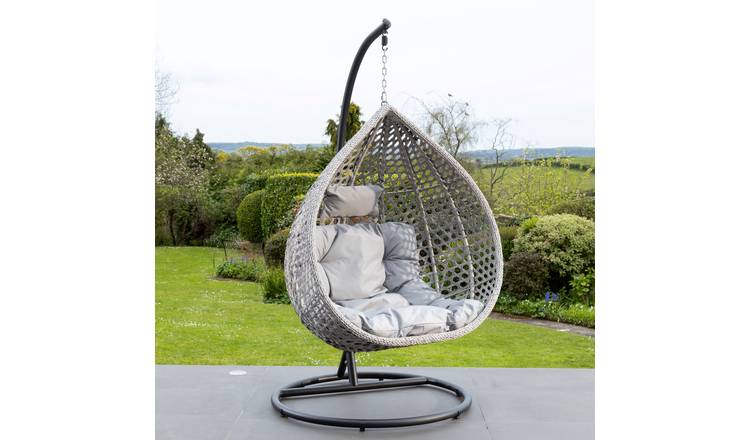 Artemis Home Oakley Hanging Egg Pod Chair - Light Grey