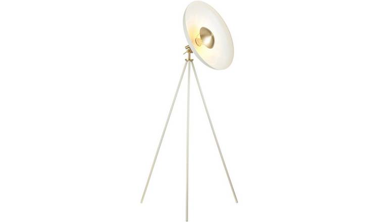 Loops Direct 72cm LED Brass Floor Lamp - Warm White