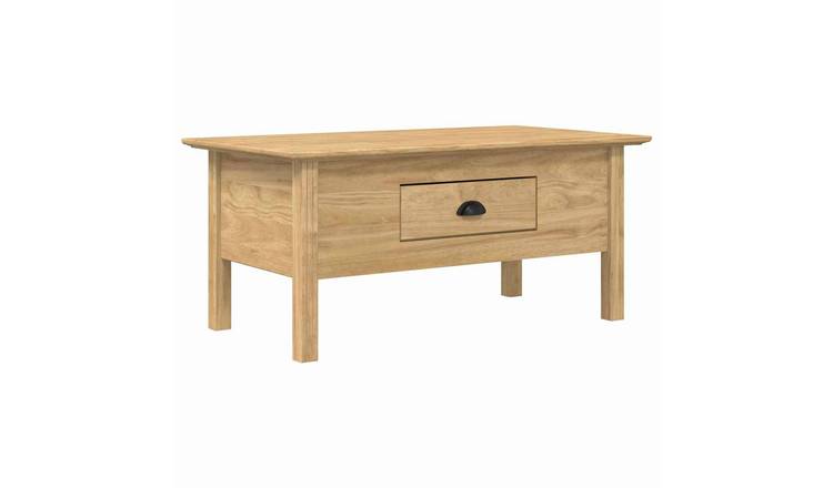Walplus Engineered Wood Coffee Table - Brown - 100 x 55 x 45.8 cm
