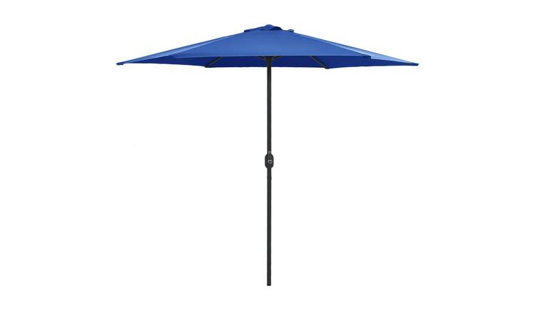 Walplus Polyester Garden Parasol - Azure Blue - 270 x 246 cm