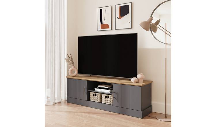 GFW Kenal Large TV Unit - Slate Blue