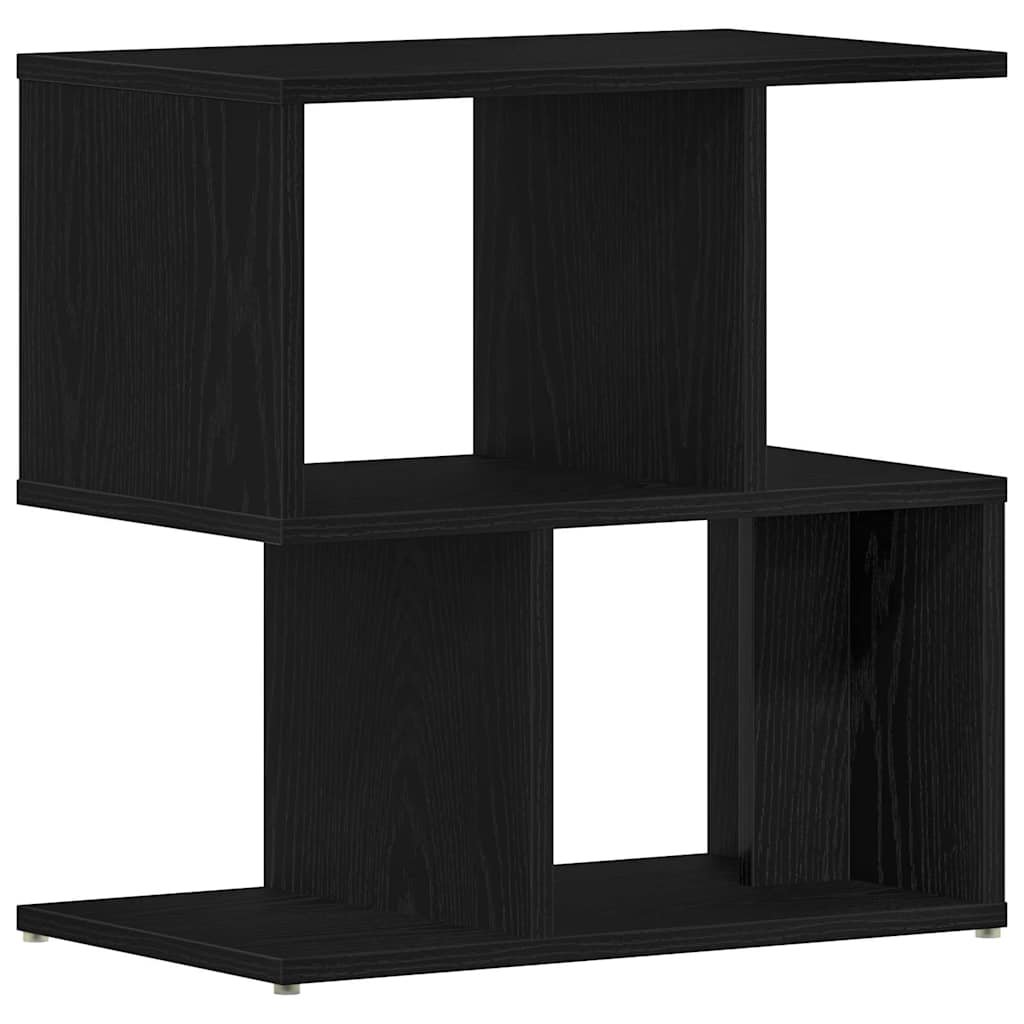 Walplus Engineered Wood Bedside Cabinet - Black Oak - 50 x 30 x 51.5 cm - Image 2