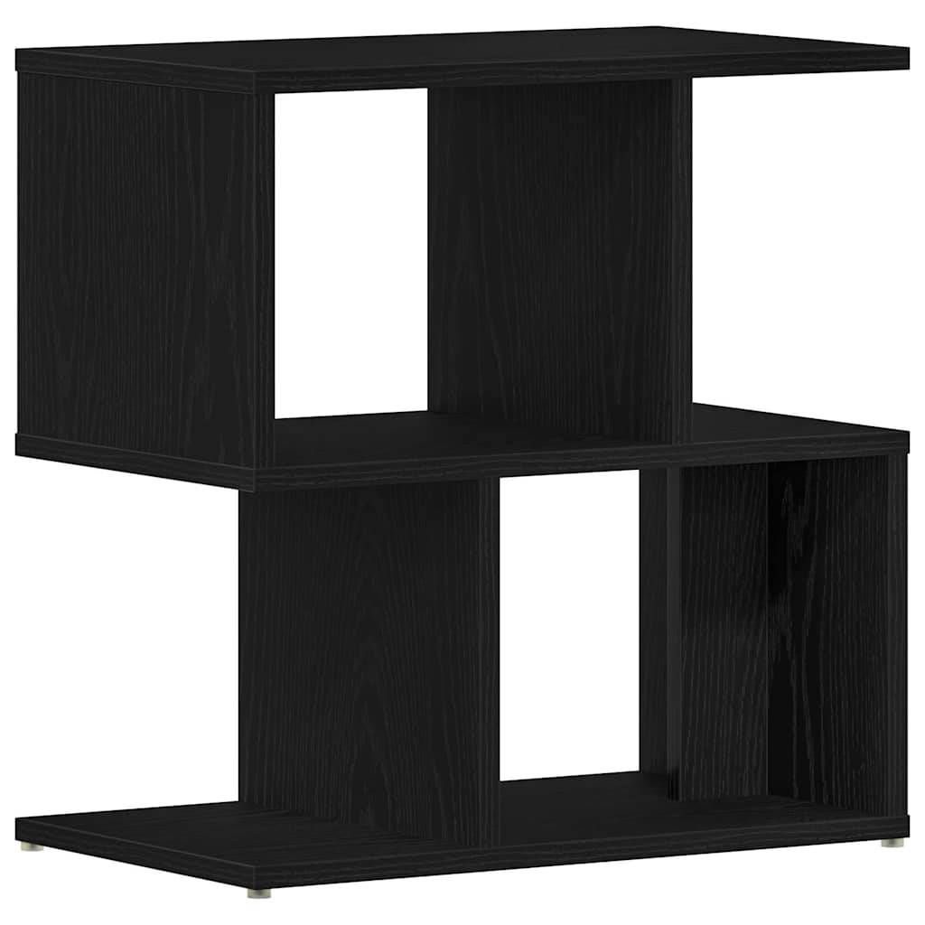 Walplus Engineered Wood Bedside Cabinet - Black Oak - 50 x 30 x 51.5 cm - Image 2