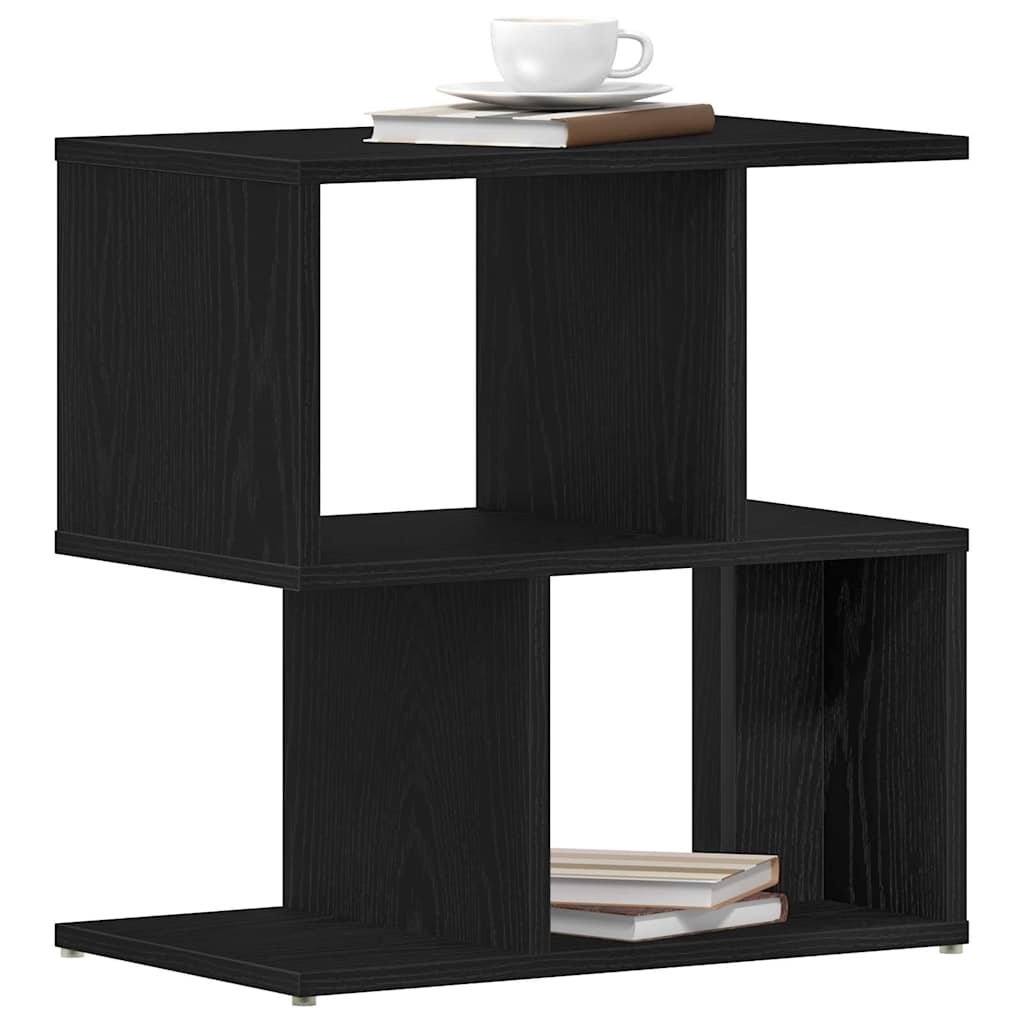Walplus Engineered Wood Bedside Cabinet - Black Oak - 50 x 30 x 51.5 cm - Image 3