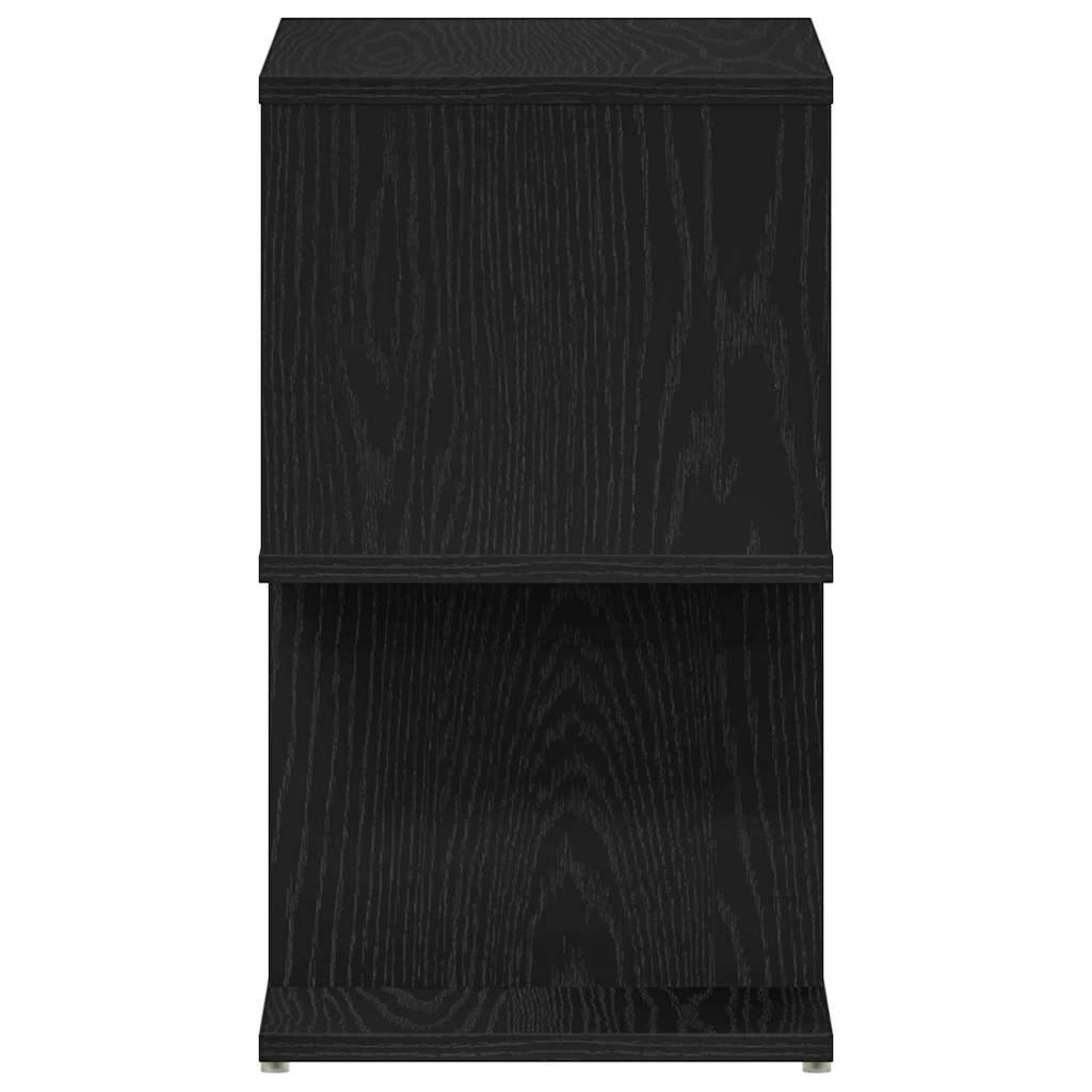 Walplus Engineered Wood Bedside Cabinet - Black Oak - 50 x 30 x 51.5 cm - Image 7