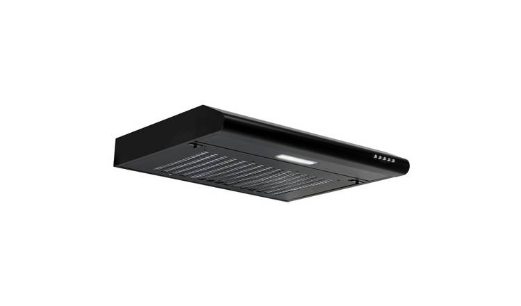 Baridi 60cm Visor Cooker Hood - Black