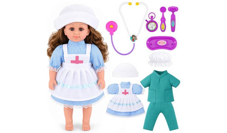 deAO Dol Playset Nurse Theme -Blue