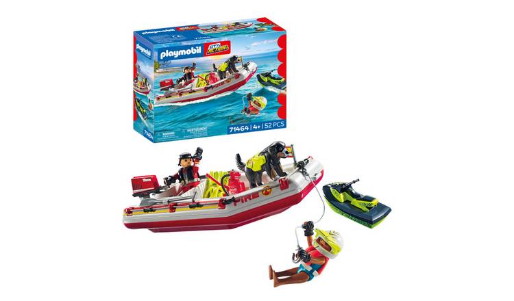 Playmobil Action Heroes Fireboat with Aqua Scooter