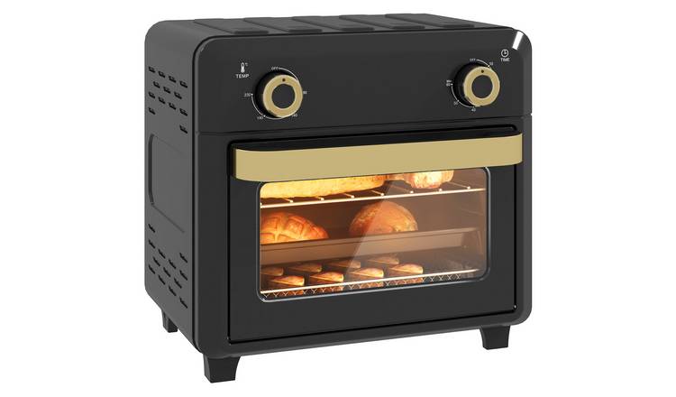 HOMCOM 10L Air Fryer Oven with Adjustable Temperature and Timer - Black