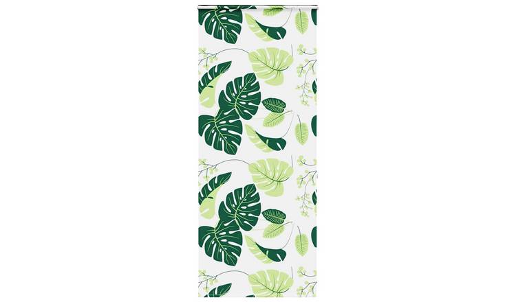 Walplus Cassette PEVA Green Leaves Shower Roller Blind - 90 x 240 cm