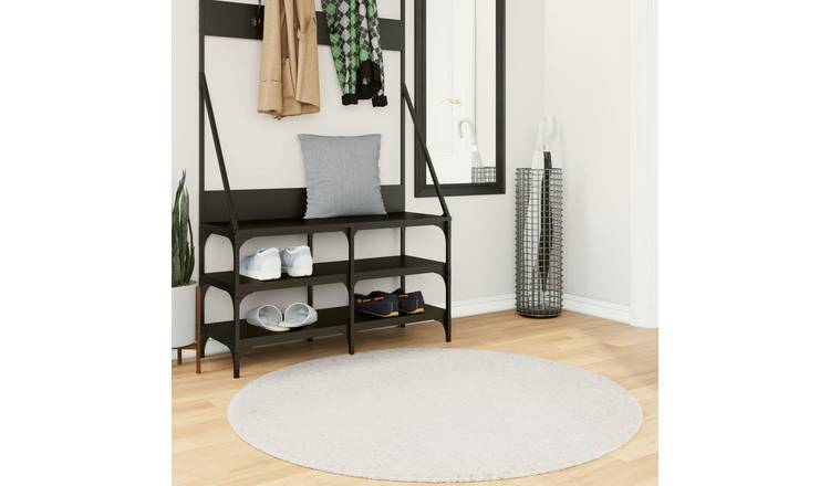 Walplus OVIEDO Polyester 12.5 mm Pile Rug - Cream - 120 cm