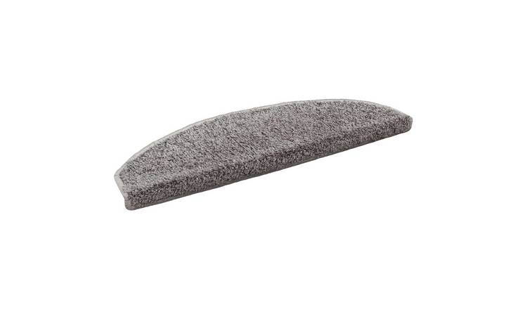 Walplus Pack of 15 Self-Adhesive Needle-Punched Stair Mats - Grey - 80 x 24.5 cm