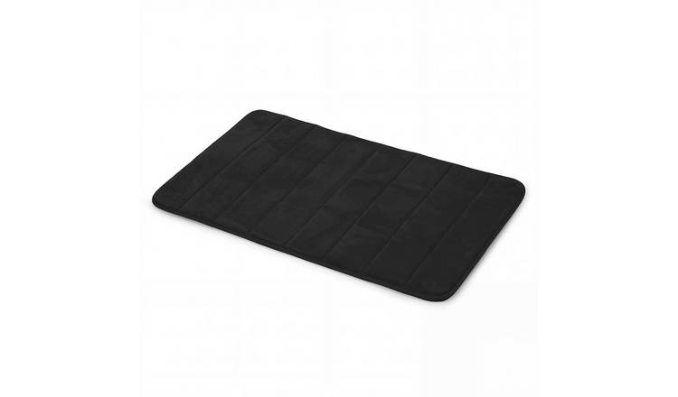 Keplin Memory Foam Non-Slip Bath Mat - 50 x 80cm - Black